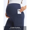 image:imagebaleaf Womens Maternity Wide Leg Yoga Pants Pregnancy ClothesNavy Blue