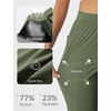 image:imagebaleaf Womens Pants Petite Travel Stretchy Work with Zip Pockets Slacks25army Green