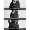 image:imagebaleaf Womens Pants Petite Travel Stretchy Work with Zip Pockets Slacks25black