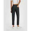 image:imagebaleaf Womens Pants Petite Travel Stretchy Work with Zip Pockets Slacks25black