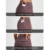 image:imagebaleaf Womens Pants Petite Travel Stretchy Work with Zip Pockets Slacks25brown