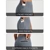 image:imagebaleaf Womens Pants Petite Travel Stretchy Work with Zip Pockets Slacks25dark Grey