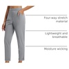 image:imagebaleaf Womens Pants Petite Travel Stretchy Work with Zip Pockets Slacks25frost Grey