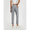image:imagebaleaf Womens Pants Petite Travel Stretchy Work with Zip Pockets Slacks25frost Grey