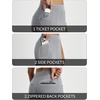 image:imagebaleaf Womens Pants Petite Travel Stretchy Work with Zip Pockets Slacks25frost Grey