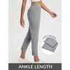 image:imagebaleaf Womens Pants Petite Travel Stretchy Work with Zip Pockets Slacks25frost Grey
