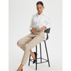 image:imagebaleaf Womens Pants Petite Travel Stretchy Work with Zip Pockets Slacks25khaki