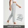 image:imagebaleaf Womens Pants Petite Travel Stretchy Work with Zip Pockets Slacks25light Grey