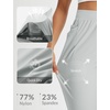 image:imagebaleaf Womens Pants Petite Travel Stretchy Work with Zip Pockets Slacks25light Grey