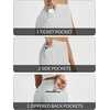 image:imagebaleaf Womens Pants Petite Travel Stretchy Work with Zip Pockets Slacks25light Grey