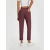 image:imagebaleaf Womens Pants Petite Travel Stretchy Work with Zip Pockets Slacks25wine Red