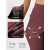 image:imagebaleaf Womens Pants Petite Travel Stretchy Work with Zip Pockets Slacks25wine Red