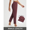 image:imagebaleaf Womens Pants Petite Travel Stretchy Work with Zip Pockets Slacks25wine Red