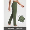 image:imagebaleaf Womens Pants Petite Travel Stretchy Work with Zip Pockets Slacks27army Green