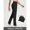 image:imagebaleaf Womens Pants Petite Travel Stretchy Work with Zip Pockets Slacks27black