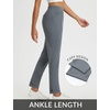 image:imagebaleaf Womens Pants Petite Travel Stretchy Work with Zip Pockets Slacks27dark Gray