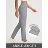 image:imagebaleaf Womens Pants Petite Travel Stretchy Work with Zip Pockets Slacks27frost Grey