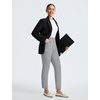 image:imagebaleaf Womens Pants Petite Travel Stretchy Work with Zip Pockets Slacks27frost Grey