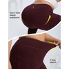 image:imagebaleaf Womens Plus Size Fleece Lined Leggings Waterproof Thermal TightsWine Red