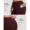 image:imagebaleaf Womens Plus Size Fleece Lined Leggings Waterproof Thermal TightsWine Red