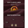 image:imagebaleaf Womens Plus Size Fleece Lined Leggings Waterproof Thermal TightsWine Red