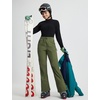 image:imagebaleaf Womens Snow Ski Pants Fleece Lined Waterproof HikingArmy Green