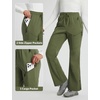 image:imagebaleaf Womens Snow Ski Pants Fleece Lined Waterproof HikingArmy Green