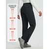 image:imagebaleaf Womens Snow Ski Pants Fleece Lined Waterproof HikingBlack
