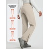 image:imagebaleaf Womens Snow Ski Pants Fleece Lined Waterproof HikingKhaki