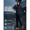 image:imagebaleaf Womens Softshell Jacket Fleece Lined Water Resistant Hooded JacketBlack