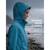 image:imagebaleaf Womens Softshell Jacket Fleece Lined Water Resistant Hooded JacketBlue