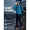 image:imagebaleaf Womens Softshell Jacket Fleece Lined Water Resistant Hooded JacketBlue