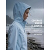 image:imagebaleaf Womens Softshell Jacket Fleece Lined Water Resistant Hooded JacketCool Blue