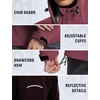 image:imagebaleaf Womens Softshell Jacket Fleece Lined Water Resistant Hooded JacketWine Red