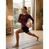 image:imagebaleaf Womens Thermal Long Sleeve Shirts Fleece Lined TopsWine Red