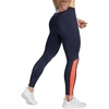 image:imagebaleaf Mens Fleece Lined Running Tights 360 Reflective Thermal LeggingsNavy Blueorange