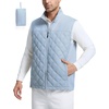 image:imagebaleaf Mens Puffer Vest Golf Outerwear Winter Packable Lightweight WarmBlue