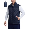 image:imagebaleaf Mens Puffer Vest Golf Outerwear Winter Packable Lightweight WarmNavy Blue