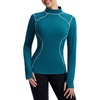 image:imagebaleaf MoistureWicking Long Sleeve Shirts for Women Thermal Snow TopsBlue