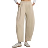image:imagebaleaf Womens 27 Barrel Fleece Lined Pants Winter Warm Pants Wide LegPale Khaki