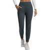 image:imagebaleaf Womens Fleece Lined Joggers with Zipper PocketsDark Gray