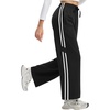image:imagebaleaf Womens Fleece Lined Track Pants 27 Thermal Warm with Zipper PocketBlackwhite