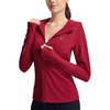 image:imagebaleaf Womens Fleece Running Jacket Winter Hooded Thermal CyclingRed