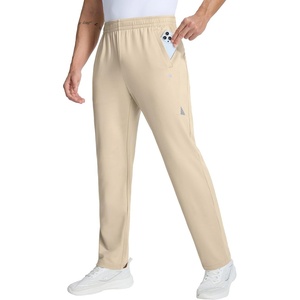 image:imagebaleaf Mens Fleece Lined Pants Winter Thermal Waterproof with 3 PocketsPale Khaki