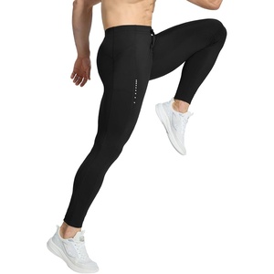 image:imagebaleaf Mens Fleece Lined Running Tights 360 Reflective Thermal LeggingsBlack