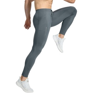 image:imagebaleaf Mens Fleece Lined Running Tights 360 Reflective Thermal LeggingsDark Gray