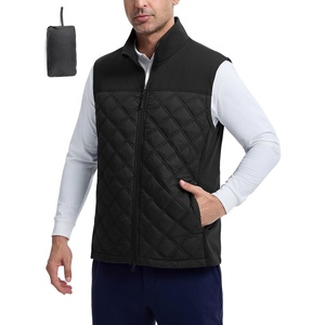 image:imagebaleaf Mens Puffer Vest Golf Outerwear Winter Packable Lightweight WarmBlack