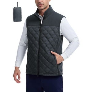 image:imagebaleaf Mens Puffer Vest Golf Outerwear Winter Packable Lightweight WarmGrey