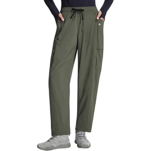 image:imagebaleaf Womens Fleece Lined Barrel Hiking Pants LightweightArmy Green