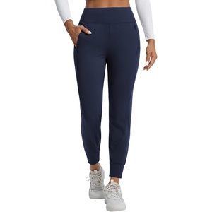 image:imagebaleaf Womens Fleece Lined Joggers with Zipper PocketsNavy Blue